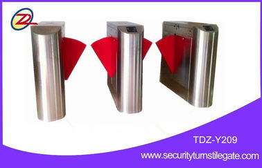 Brushed Surface Flap Barrier Gate Bidirectional Turnstile with ID Access Control System