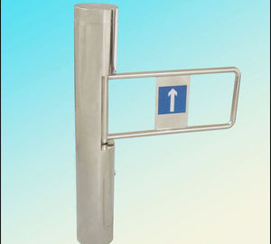 S304 Stainless Steel Cylinder Type Half Height Turnstile with One way / Double way