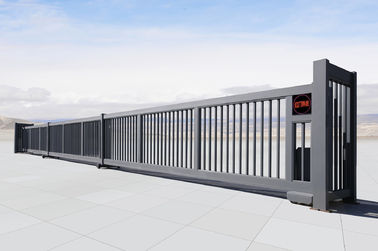 Railless تلسكوبي السيارات الألومنيوم الميكانيكية انزلاق بوابة للمدرسة